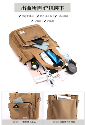 2024 NEW ATMOSPHERIC MOMMY BAG Kapasitas besar bahu tunggal tangan crossbody tas kain nilon kasual bahu wanita