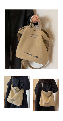 Canvas TOTE BAG STREET FASHION KAPASITAS besar BAG BAG KLASA Pria dan Wanita BAG KLASA BAG KLASA BAG KLASA BAG