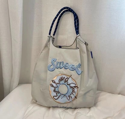 Tas belanja yang bisa digunakan kembali tas tangan nylon tangan punggung bahu tas tubuh silang untuk wanita