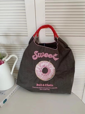 Tas belanja yang bisa digunakan kembali tas tangan nylon tangan punggung bahu tas tubuh silang untuk wanita
