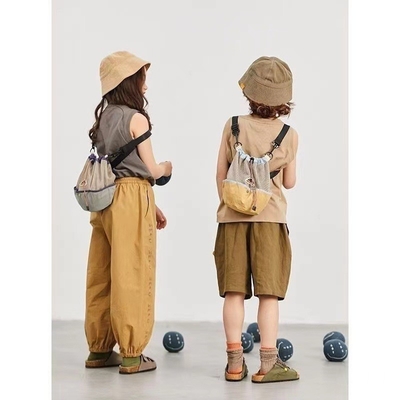 Tas ransel anak-anak tas basket kartun fashion mainan tas penyimpanan tas