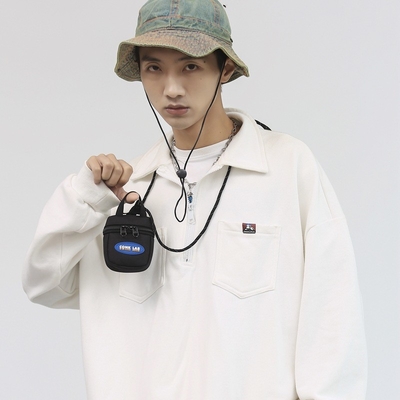 EARPHONE BAG HANGING NECK MINI MOIN BURSA KARTA BAG KEY BAG KOSO KOSO KOSO BAG MODE Pria DEKORASI BAG HANGING kecil