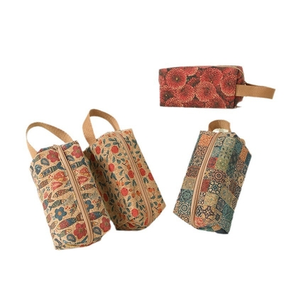 VINTAGE TRUE WOOD PRINT CORK MOIN BORSE BORSE BARK PRINT MOIN BAG KEY SMALL SQUARE BAG NOSTALGIA BAG