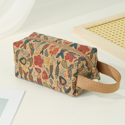 VINTAGE TRUE WOOD PRINT CORK MOIN BORSE BORSE BARK PRINT MOIN BAG KEY SMALL SQUARE BAG NOSTALGIA BAG