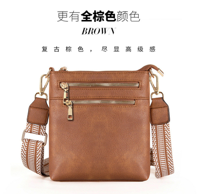 Baru yang bisa dilepas tali jaket retro warna PU kulit tas crossbody cross-border tas wanita