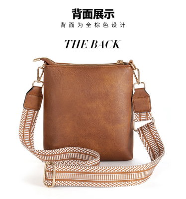 Baru yang bisa dilepas tali jaket retro warna PU kulit tas crossbody cross-border tas wanita