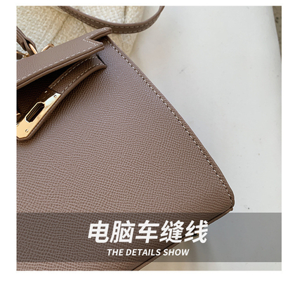 Fashion baru tekstur musim dingin tas wanita tas bahu sederhana tas fashion cross-body tas Kelly