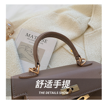 Fashion baru tekstur musim dingin tas wanita tas bahu sederhana tas fashion cross-body tas Kelly