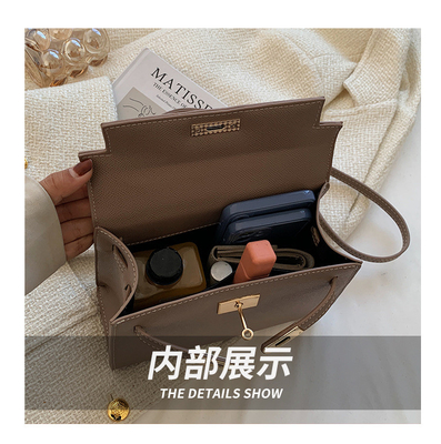 Fashion baru tekstur musim dingin tas wanita tas bahu sederhana tas fashion cross-body tas Kelly