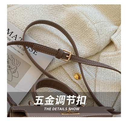 Fashion baru tekstur musim dingin tas wanita tas bahu sederhana tas fashion cross-body tas Kelly
