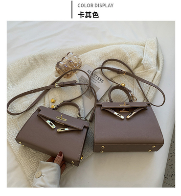 Fashion baru tekstur musim dingin tas wanita tas bahu sederhana tas fashion cross-body tas Kelly