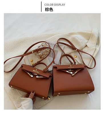 Fashion baru tekstur musim dingin tas wanita tas bahu sederhana tas fashion cross-body tas Kelly
