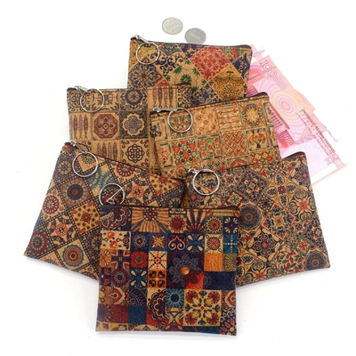 VINTAGE TRUE WOOD PRINT CORK MOIN BURSA BORS Bark Print MOIN BAG KEY SMALL SQUARE BAG Casual NOSTALGIA Clutch BAG