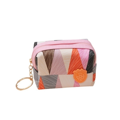 Koin Dompet Wanita MINI SIMPLE Zipper KOMPAK VERSI KOREA STUDENT CUT GIRL HEART CARD KEY KOIN KERUANG dompet kecil