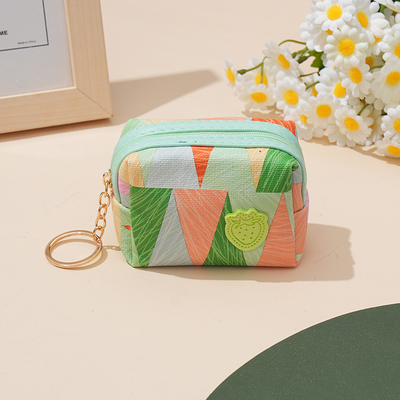Koin Dompet Wanita MINI SIMPLE Zipper KOMPAK VERSI KOREA STUDENT CUT GIRL HEART CARD KEY KOIN KERUANG dompet kecil