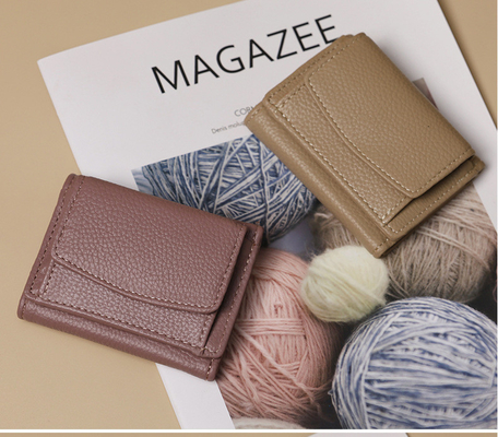 Dompet kecil STUDENT LYCHEE PRINT dompet wanita kartu tas ganti tas uang Klip dompet