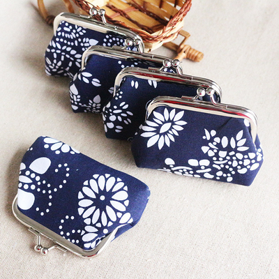 ETHNIC STYLE BATIK MOIN PURSE MINI BUCKLE PURSE KECEK KOPO MOIN Wanita