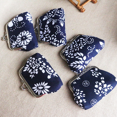 ETHNIC STYLE BATIK MOIN PURSE MINI BUCKLE PURSE KECEK KOPO MOIN Wanita