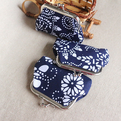 ETHNIC STYLE BATIK MOIN PURSE MINI BUCKLE PURSE KECEK KOPO MOIN Wanita