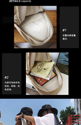 2024 NEW FASHION LIGHTWEIGHT Travel Leisure Kapasitas besar Junior SMA Perempuan Mahasiswa perguruan tinggi Tas sekolah