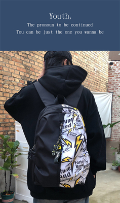 Fashion Color Splicing NEW Casual Backpack Junior SMA STUDENT tas multi-fungsi besar kapasitas tas