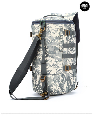 CAMO Double shoulder bucket bag kapasitas besar outdoor CAMO backpack single shoulder crossbody travel backpack handbag