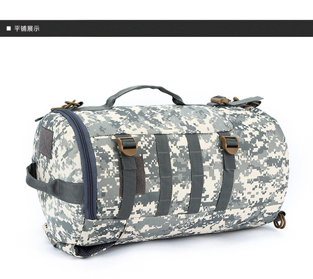 CAMO Double shoulder bucket bag kapasitas besar outdoor CAMO backpack single shoulder crossbody travel backpack handbag