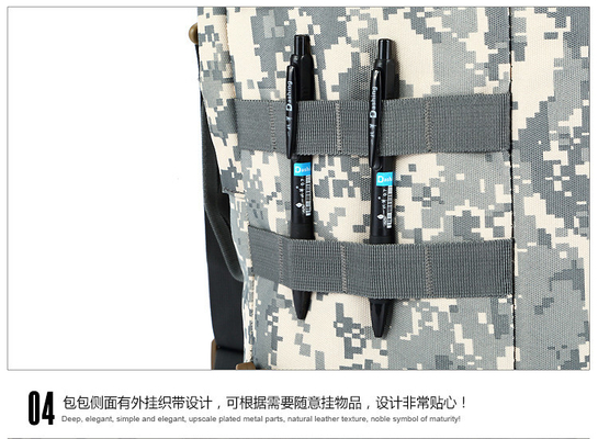 CAMO Double shoulder bucket bag kapasitas besar outdoor CAMO backpack single shoulder crossbody travel backpack handbag