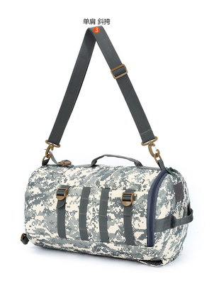 CAMO Double shoulder bucket bag kapasitas besar outdoor CAMO backpack single shoulder crossbody travel backpack handbag