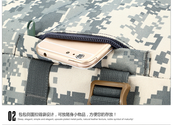 CAMO Double shoulder bucket bag kapasitas besar outdoor CAMO backpack single shoulder crossbody travel backpack handbag