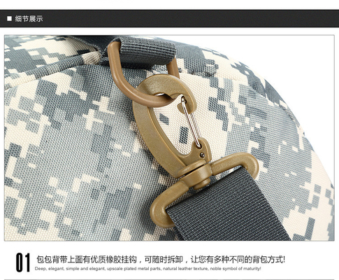 CAMO Double shoulder bucket bag kapasitas besar outdoor CAMO backpack single shoulder crossbody travel backpack handbag