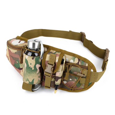 OUTDOOR MULTI-PURPOSE SPORTS Waist Pack Pria Anti-Splash Taktis Kamuflase Riding miring Waist Pack