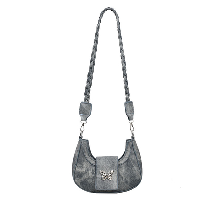 Populer NEW NICHE DESIGN BAG FEMALE TREND FOREIGN STYLE KERUPAK BAG PEMANGAT PEMANGAT PEMANGAT