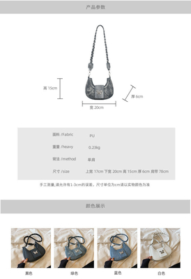 Populer NEW NICHE DESIGN BAG FEMALE TREND FOREIGN STYLE KERUPAK BAG PEMANGAT PEMANGAT PEMANGAT