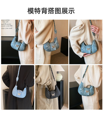Populer NEW NICHE DESIGN BAG FEMALE TREND FOREIGN STYLE KERUPAK BAG PEMANGAT PEMANGAT PEMANGAT
