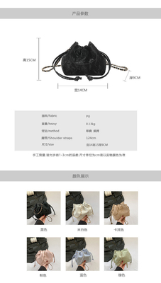 2024 NEW FASHION NICHE DESIGN Spring/SUMMER crossbody bag Senior SENSE dilumasi tas ember