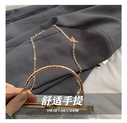 TAS MAKAN CHEONGSAM GAYA CINA BARU UNTUK WANITA 2024 MUSIM SEMI/MUSIM PANAS TAS TANGAN BARU TAS SENIOR RANTAI SELEMPANG