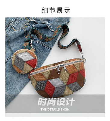 Musim gugur dan musim dingin retro tas crossbody tas wanita tas fashion dada tas crossbody baru desain ceruk ponsel retro kipas