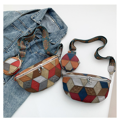 Musim gugur dan musim dingin retro tas crossbody tas wanita tas fashion dada tas crossbody baru desain ceruk ponsel retro kipas