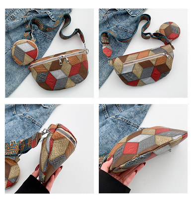Musim gugur dan musim dingin retro tas crossbody tas wanita tas fashion dada tas crossbody baru desain ceruk ponsel retro kipas