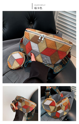 Musim gugur dan musim dingin retro tas crossbody tas wanita tas fashion dada tas crossbody baru desain ceruk ponsel retro kipas