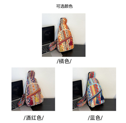 NEW CHINESE FASHION SINGLE SHOULDER CROSSBODY BAG NET MERAH Sederhana ETHNIC STYLE BAG KEcil tekstur tas dada tas wanita