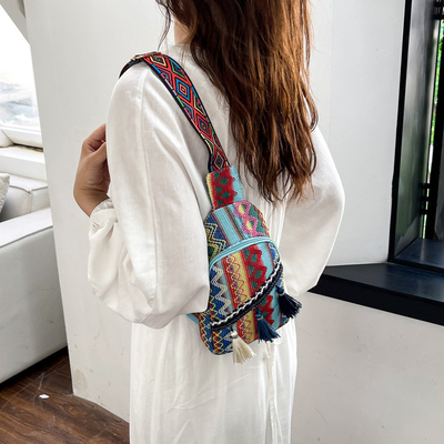 NEW CHINESE FASHION SINGLE SHOULDER CROSSBODY BAG NET MERAH Sederhana ETHNIC STYLE BAG KEcil tekstur tas dada tas wanita