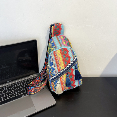 NEW CHINESE FASHION SINGLE SHOULDER CROSSBODY BAG NET MERAH Sederhana ETHNIC STYLE BAG KEcil tekstur tas dada tas wanita