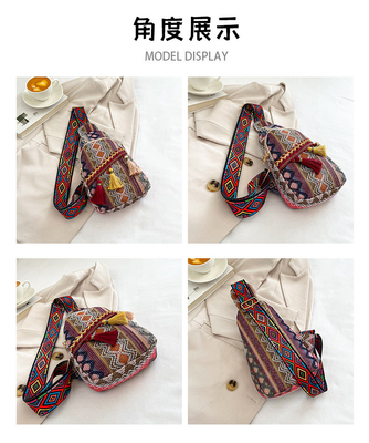 NEW CHINESE FASHION SINGLE SHOULDER CROSSBODY BAG NET MERAH Sederhana ETHNIC STYLE BAG KEcil tekstur tas dada tas wanita