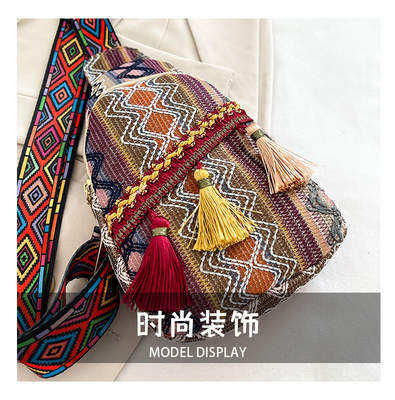 NEW CHINESE FASHION SINGLE SHOULDER CROSSBODY BAG NET MERAH Sederhana ETHNIC STYLE BAG KEcil tekstur tas dada tas wanita