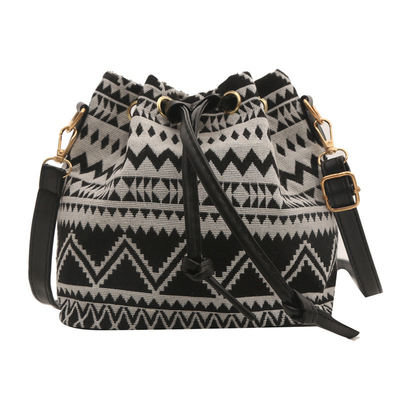 NEW CHINESE NATIONAL WIND ARCHIPIT BUCKET BAG SIMPLE FASHION TREND SUMMER NEW LINEN STYLE Kelas tinggi rasa tunggal bahu