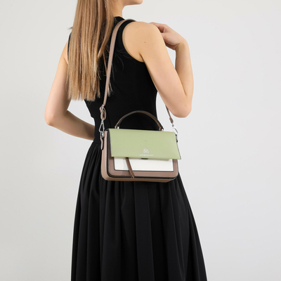 2024 Musim semi dan musim panas mode baru tas persegi kecil tas bahu tunggal tas yang cocok warna tangan tas crossbody