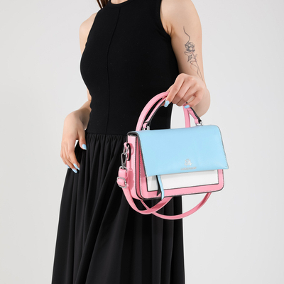 2024 Musim semi dan musim panas mode baru tas persegi kecil tas bahu tunggal tas yang cocok warna tangan tas crossbody