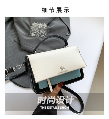 2024 Musim semi dan musim panas mode baru tas persegi kecil tas bahu tunggal tas yang cocok warna tangan tas crossbody
